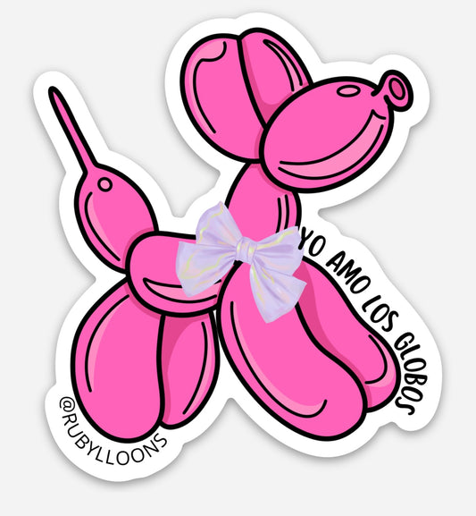 Sticker “Yo amo los globos”