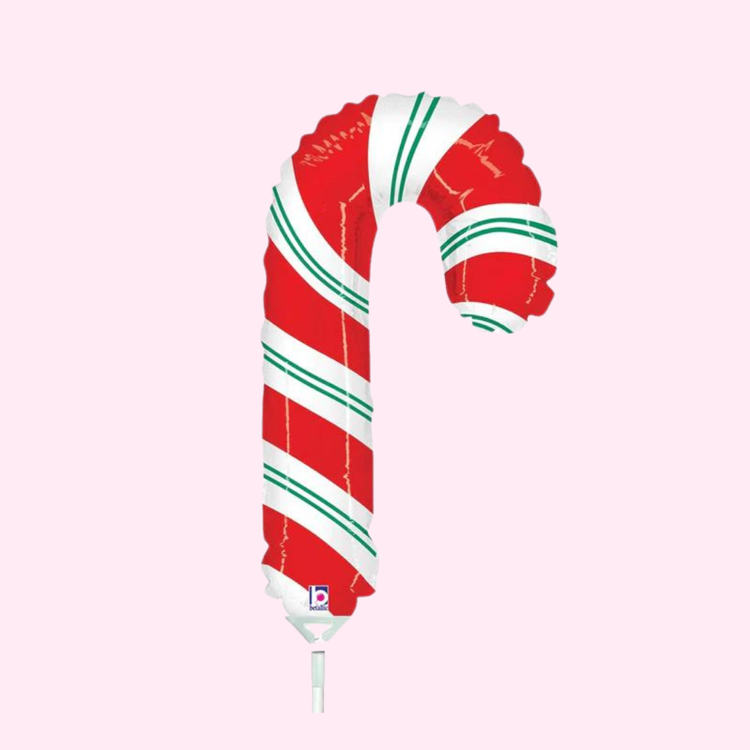 MINI SHAPE RED CANDY CANE 9"