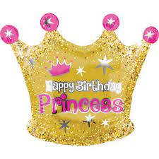 CROWN HAPPY BIRTHDAY PRINCESS 20"