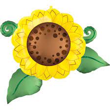 SUNFLOWER SUPER SHAPE FOIL BALLOON 30"