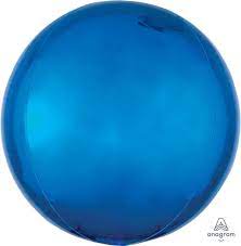 BLUE ORBZ FOIL BALLOON 15"