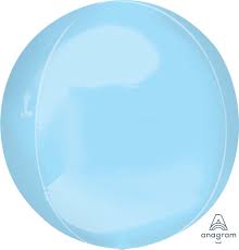 LIGTH BLUE ORBZ FOIL BALLOON 15"