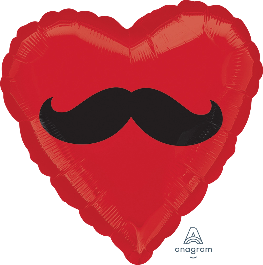 Mustache Heart jumbo