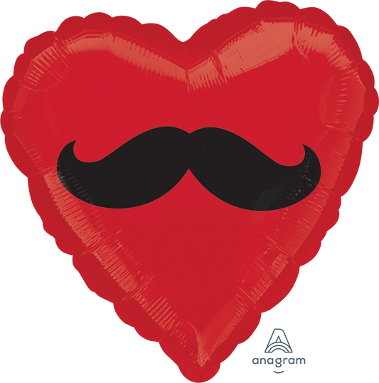 Mustache Heart jumbo