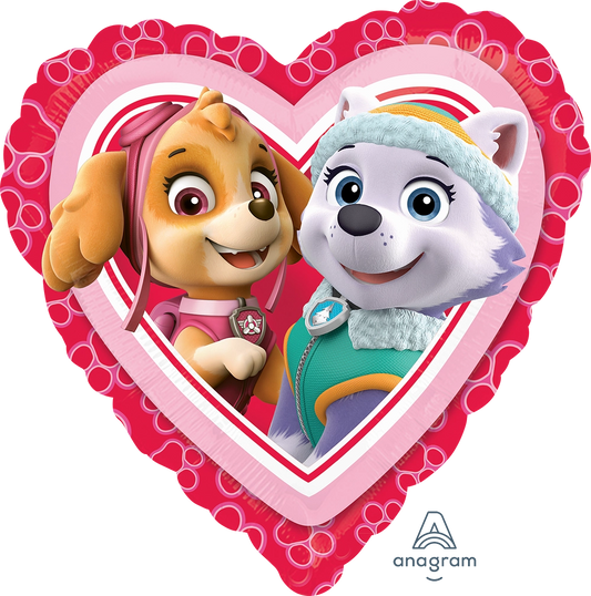 Paw patrol heart 18”